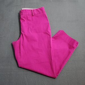 Talbots Women 10 Pink Mid Rise Signature Chino Ankle Pants